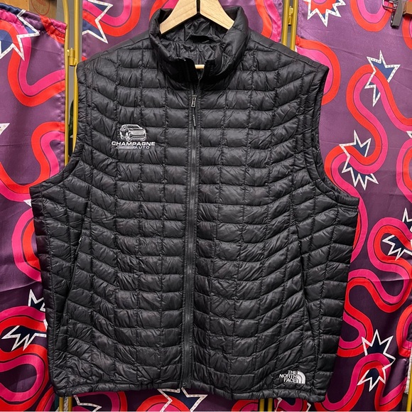 The North Face Other - The North Face Thermoball Vest Puffer Black logo NF0A3LHD Quilted Trekker Vest
